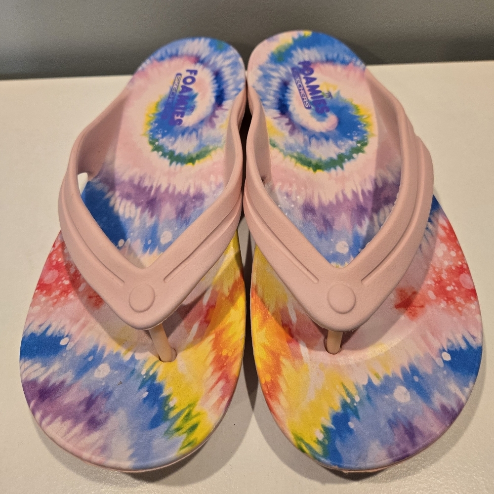 Skechers Foamies Tie-Dye Sandals Size 8